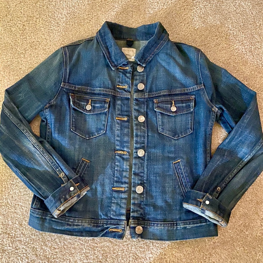 JCrew Dark wash denim jacket